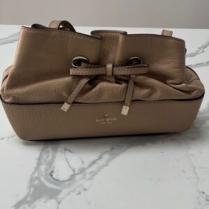 Kate Spade Beige Leather Shoulder Bag